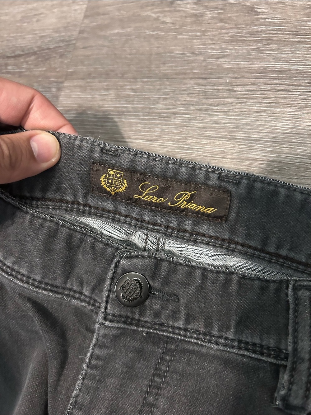 Loro Piana Black Jeans Pants Sz 34x26 Skinny Designer Luxury - Picture 7 of 16